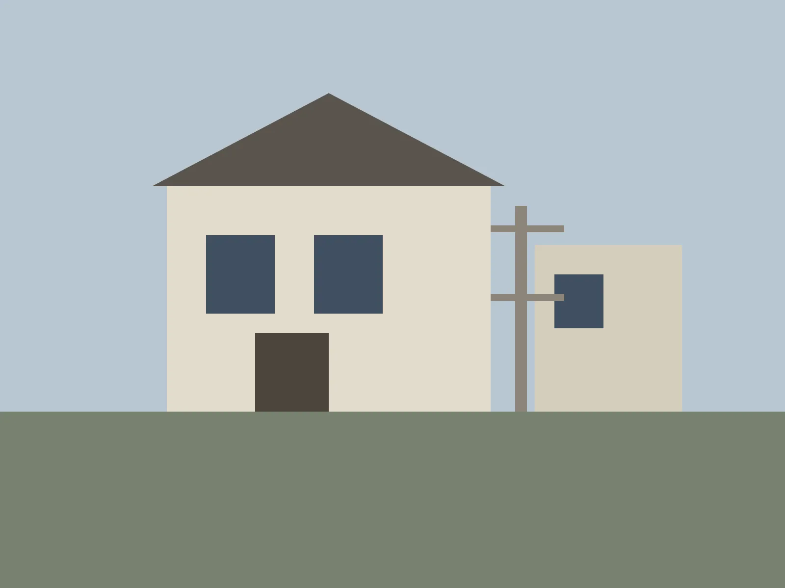 Detached house near Hitchin with a freshly rendered exterior